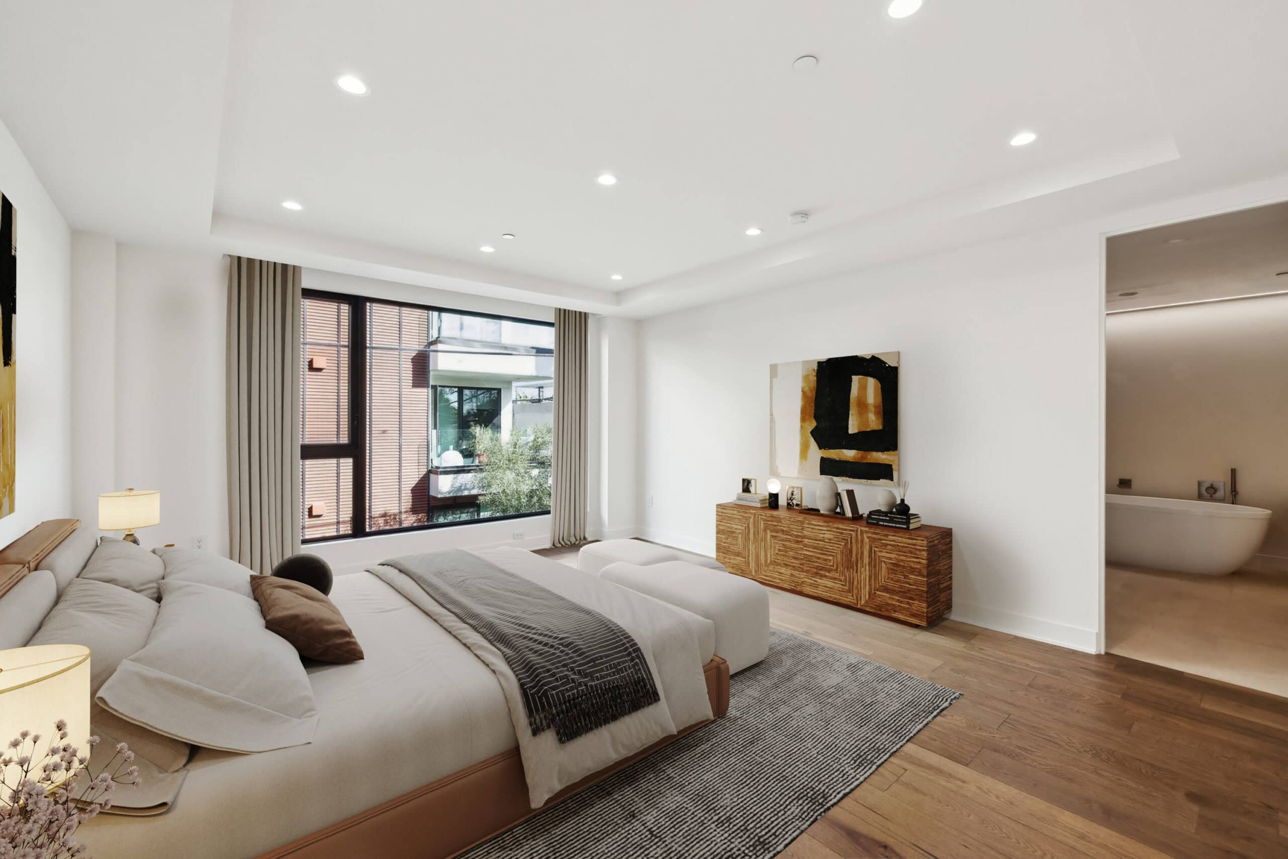 Master bedroom in the ahtens room